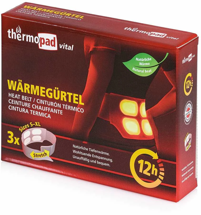 Yate Šildantis diržas Thermopad, 3 vnt.