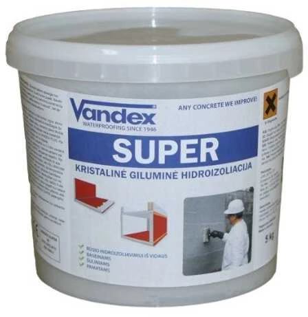 Vandex Vokietija Kristalinė betono hidroizoliacija Vandex Super, 5kg