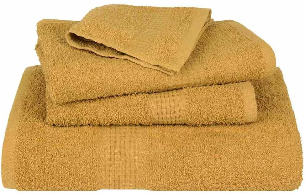 Rankšluostis Rankšluosčių rinkinys, 12vnt., auksiniai, 100%medvilnė, 360g/m²