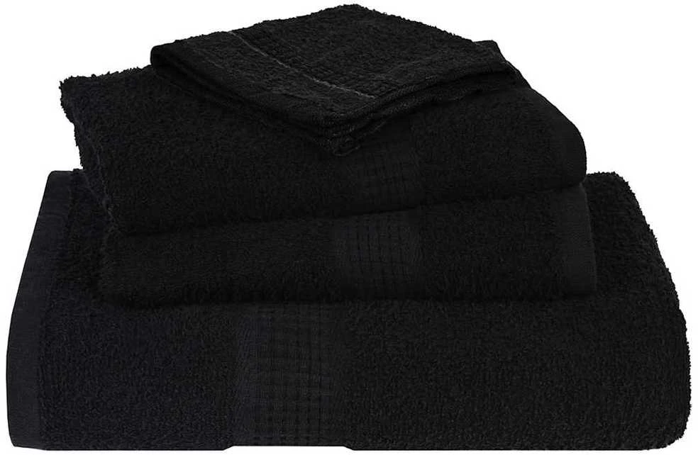 Rankšluostis Rankšluosčių rinkinys, 12vnt., juodi, 100% medvilnė, 360g/m²