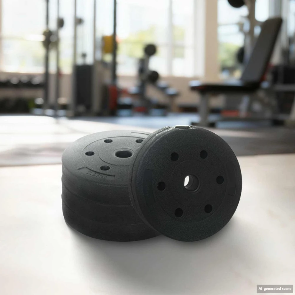 2-in-1 hantelių rinkinys 40 kg Juoda ir raudona