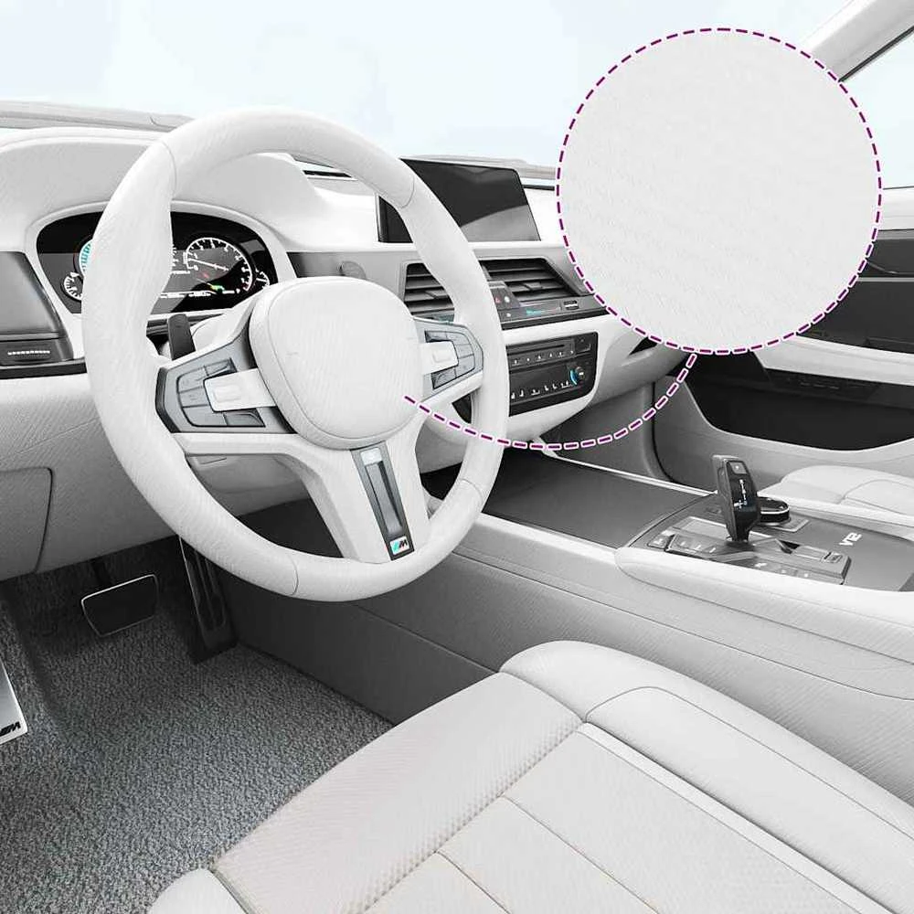 3D Automobilio plėvelės, 2vnt., baltos, 100x150cm