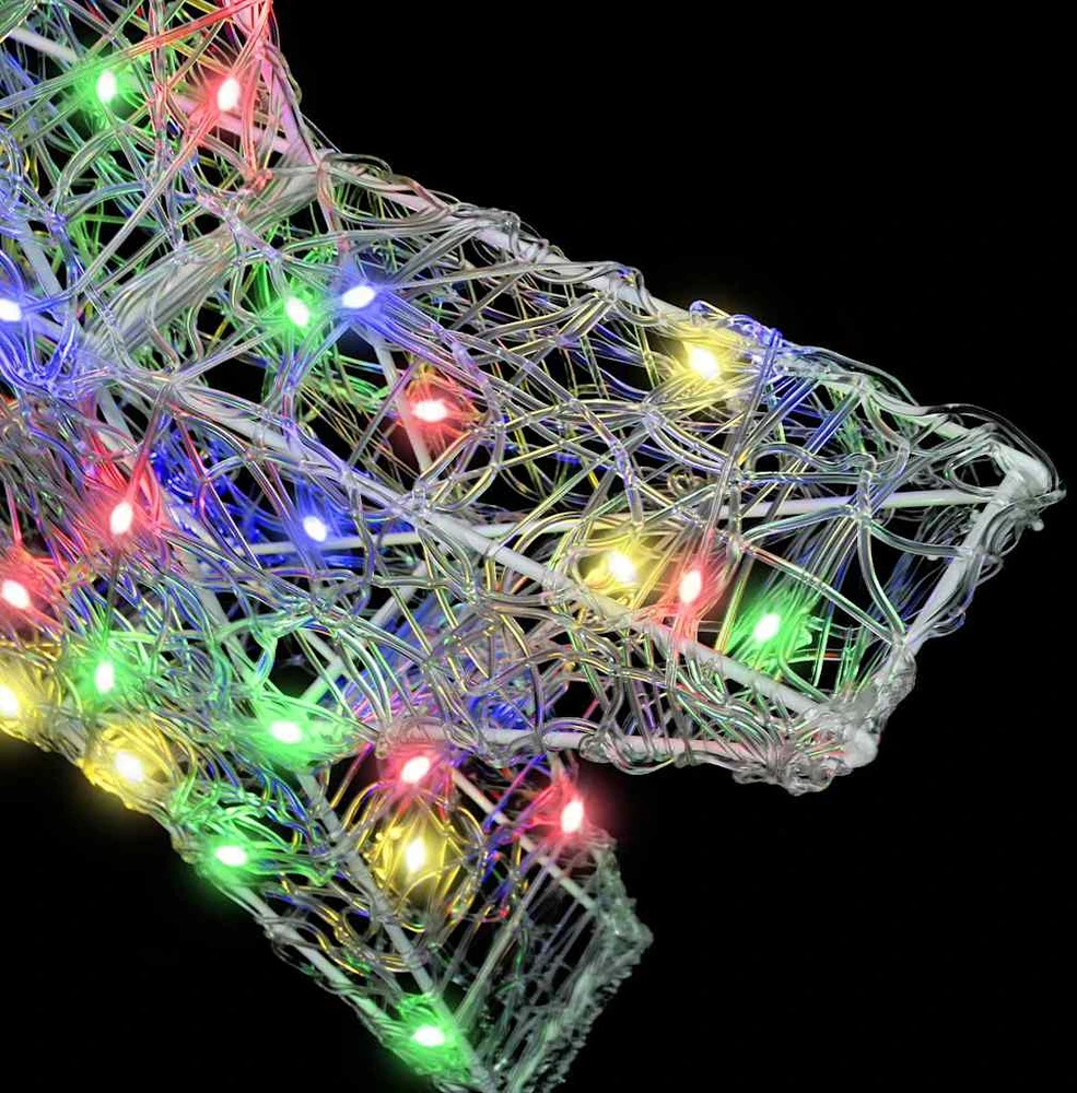 3D žvaigždė 50 LED Įvairiaspalvis 55 x 53.5 x 10 cm Akrilas