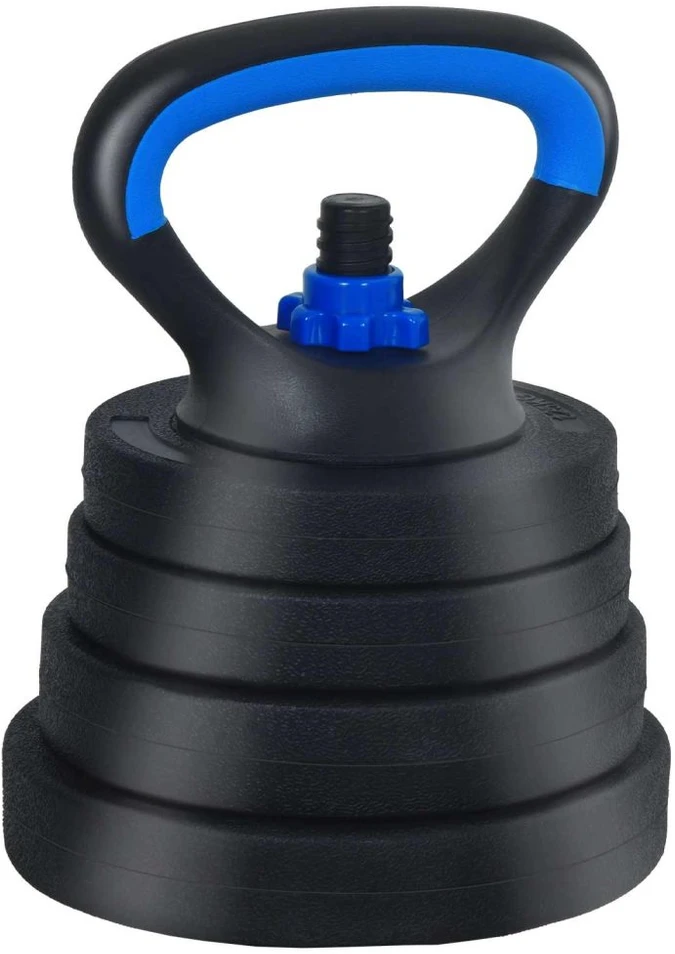 4-in-1 hantelių rinkinys 40 kg Juoda ir mėlyna