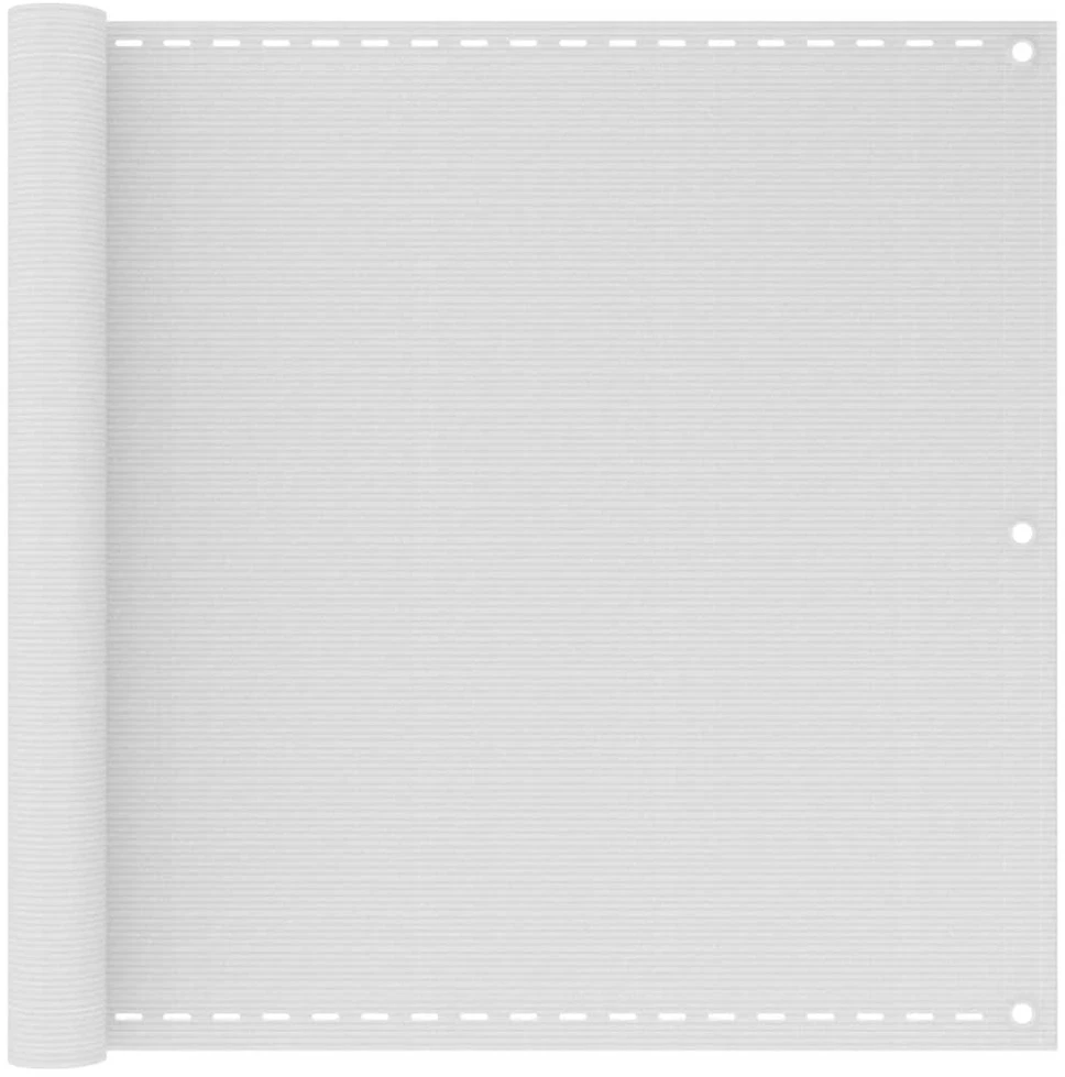 42322 Balkono užsklanda HDPE 90 x 400 cm baltos spalvos