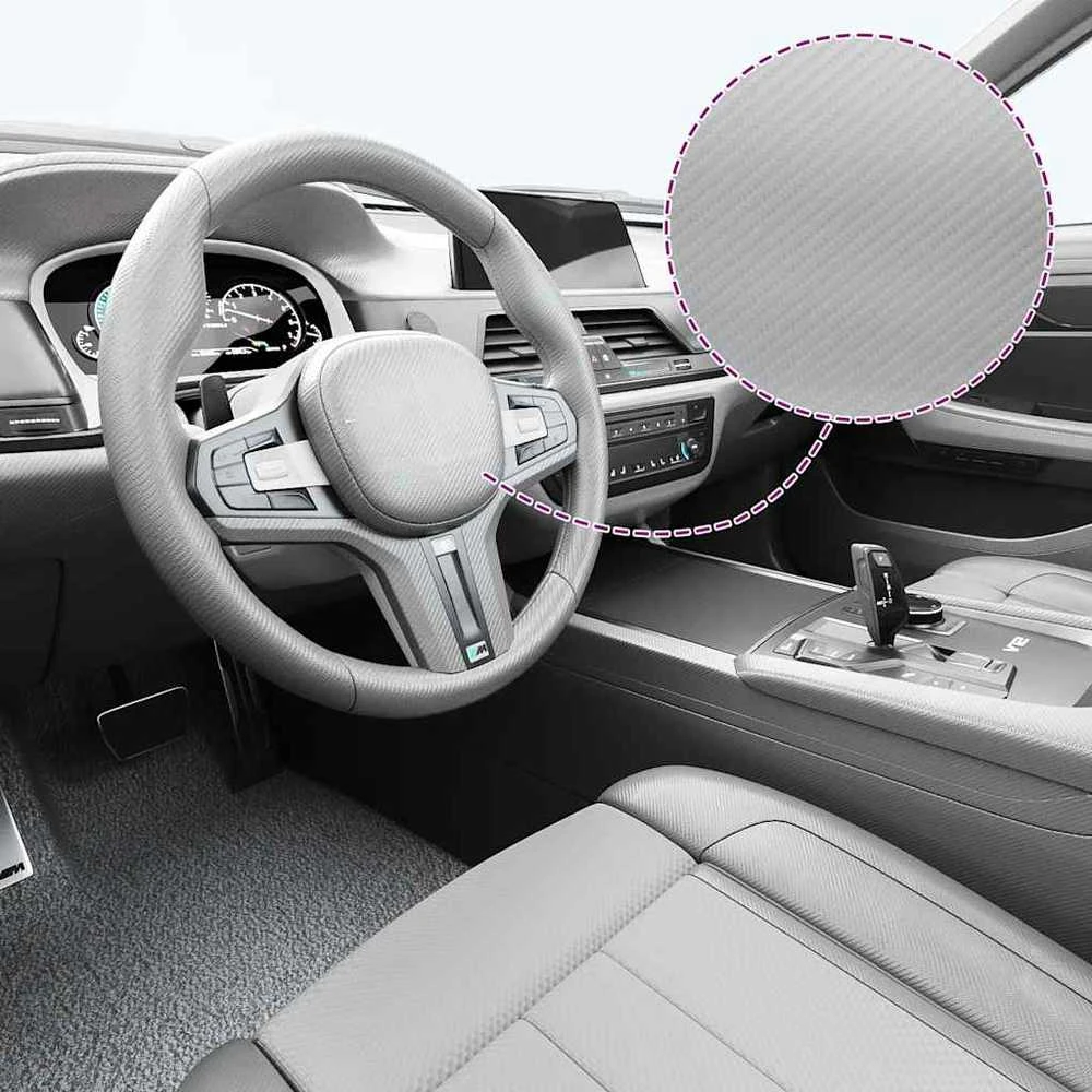4D Automobilio plėvelės, 2vnt., sidabrinės, 100x150cm+50x150cm