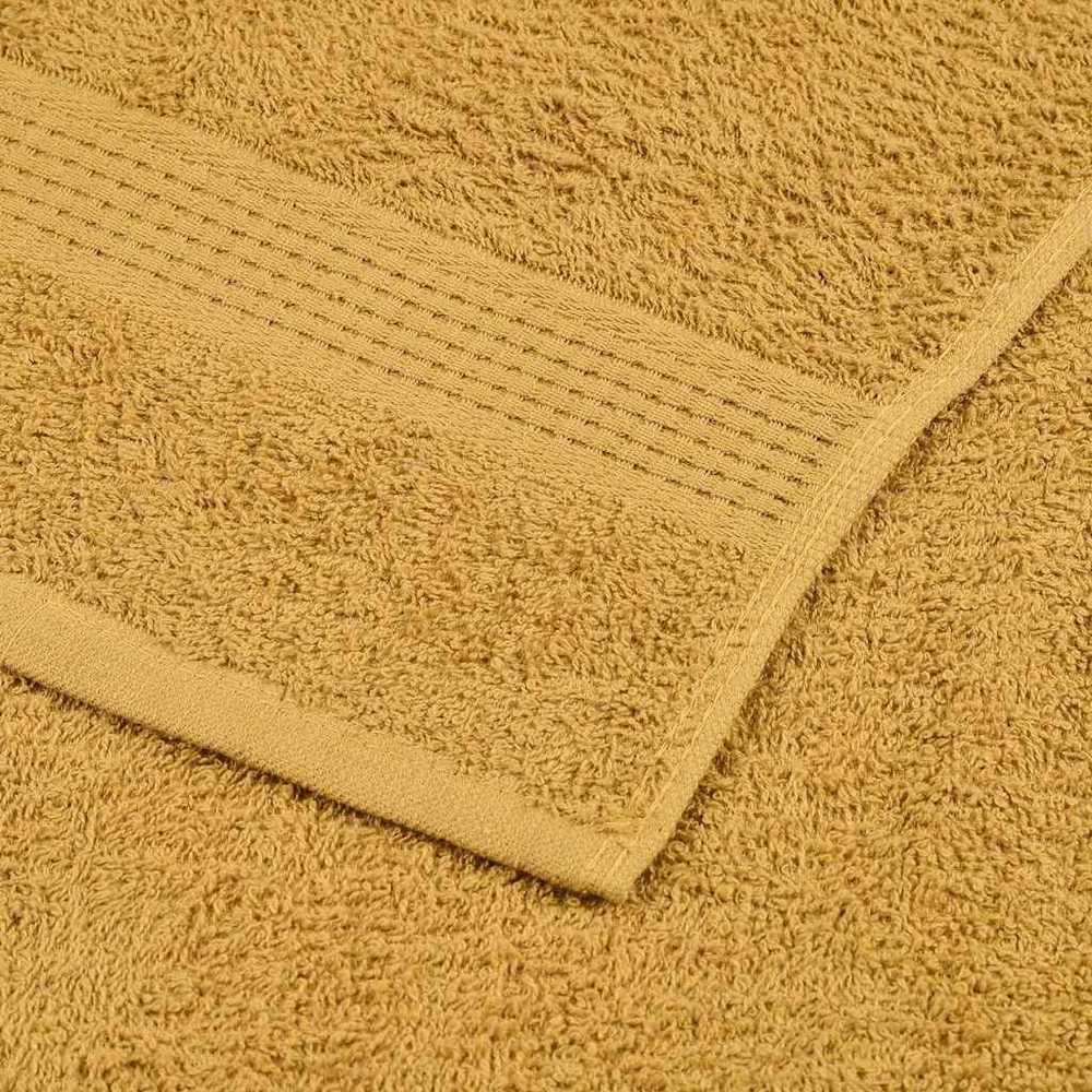 Rankšluostis Rankšluosčių rinkinys, 6vnt., auksiniai, 100% medvilnė, 360g/m²