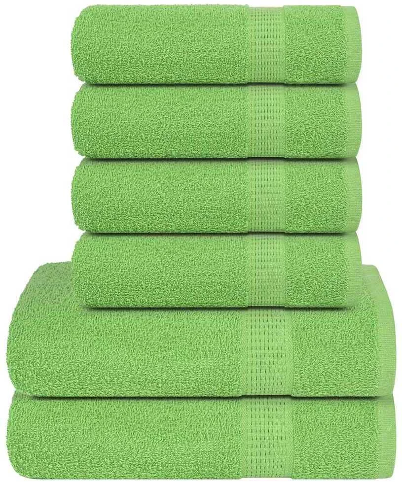 Rankšluostis Rankšluosčių rinkinys, 6vnt., žali, 100% medvilnė, 360g/m²