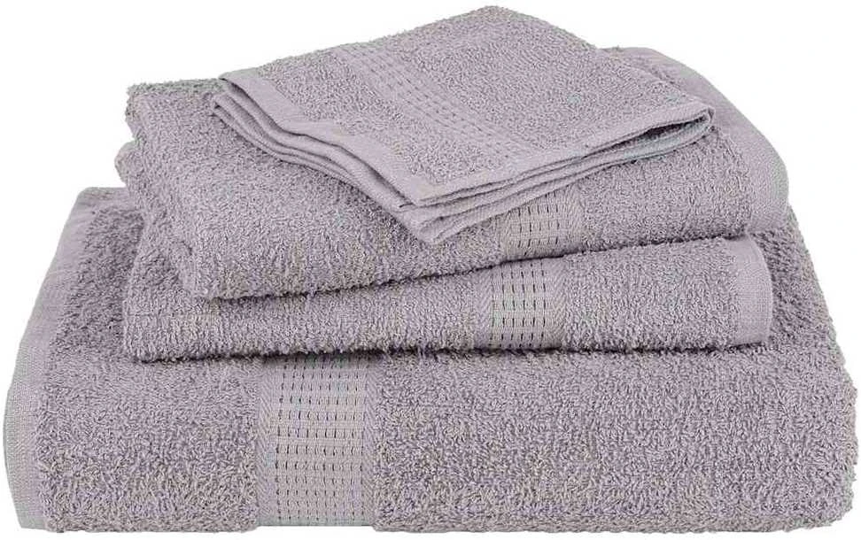 Rankšluostis Rankšluosčių rinkinys, 6vnt., pilki, 100% medvilnė, 360g/m²