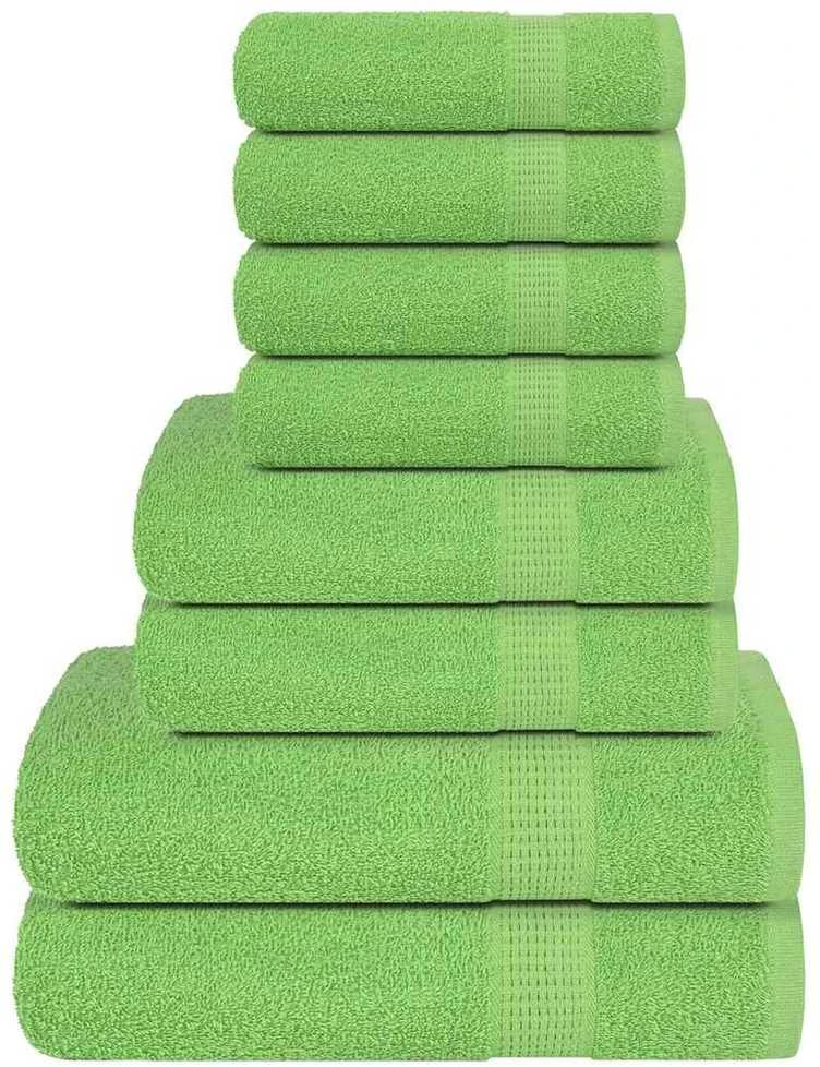 Rankšluostis Rankšluosčių rinkinys, 8vnt., žali, 100% medvilnė, 360g/m²