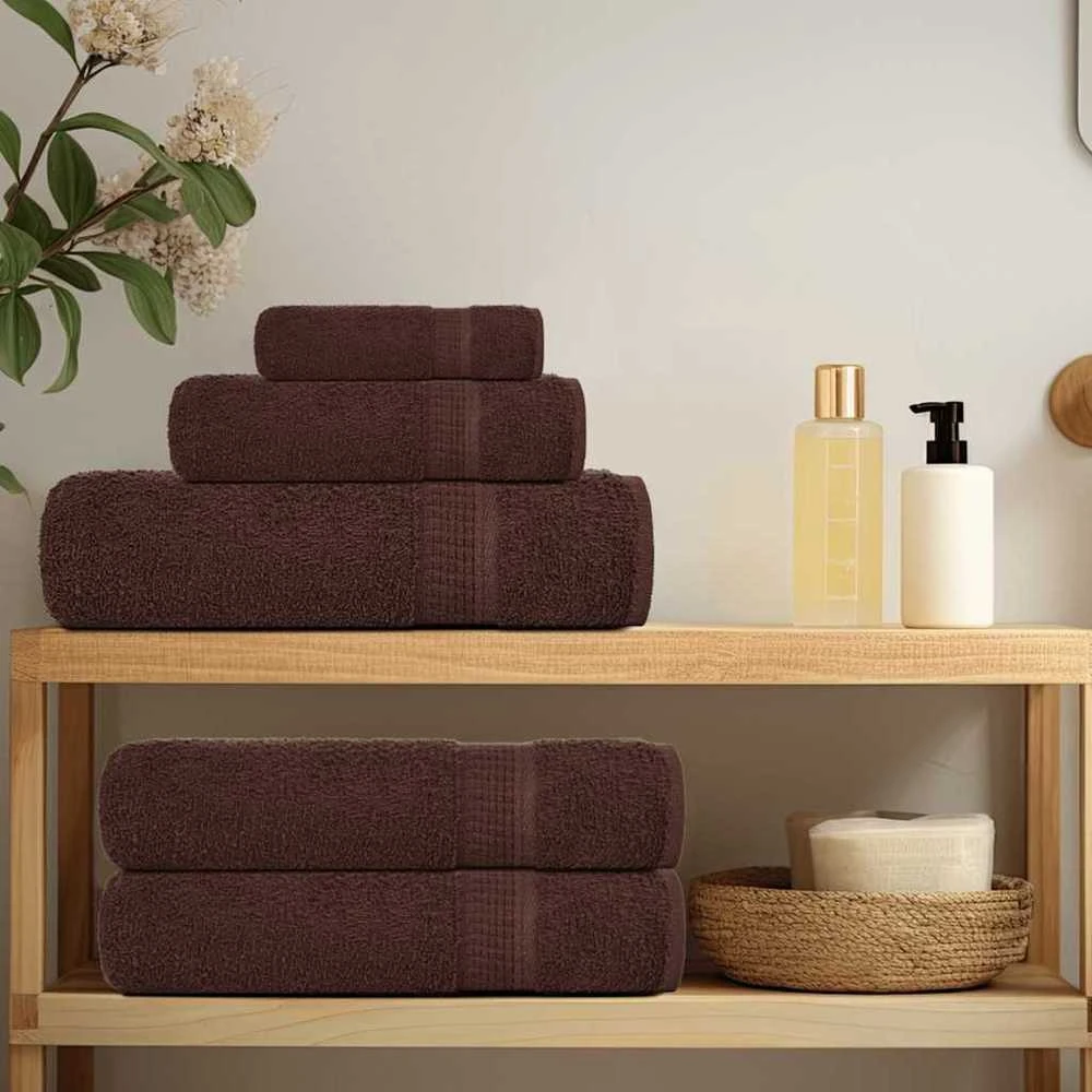 Rankšluostis Rankšluosčių rinkinys, 8vnt., rudi, 100% medvilnė, 360g/m²
