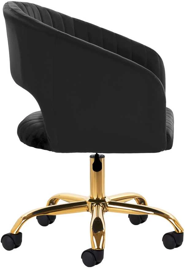 Fotelis Activeshop Biuro kėdė su ratukais 4Rico QS-OF212G Velvet Juodas