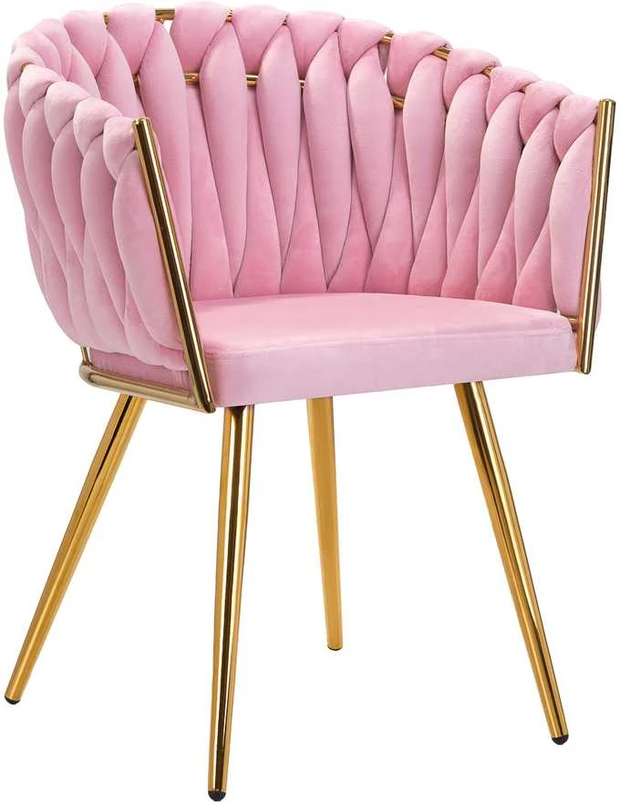 Activeshop Fotelis 4Rico QS-GW06G Velvet Rožinė
