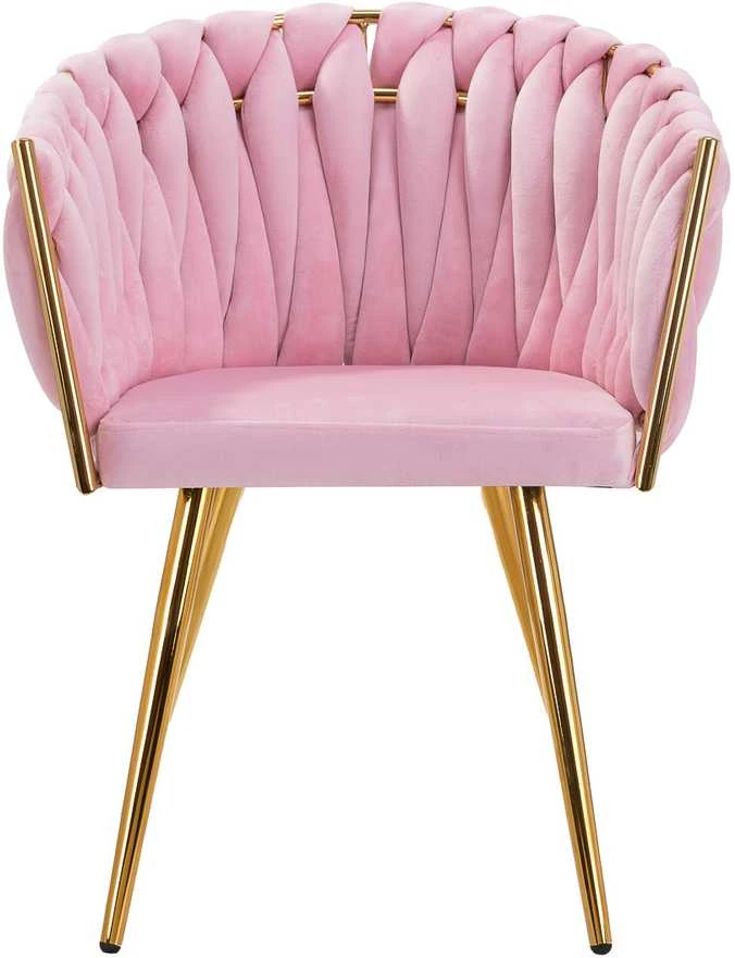 Activeshop Fotelis 4Rico QS-GW06G Velvet Rožinė