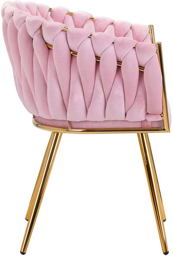 Activeshop Fotelis 4Rico QS-GW06G Velvet Rožinė