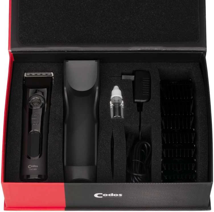 Plaukų kirpimo mašinėlė Codos Professional CHC-980 Wireless, Juoda