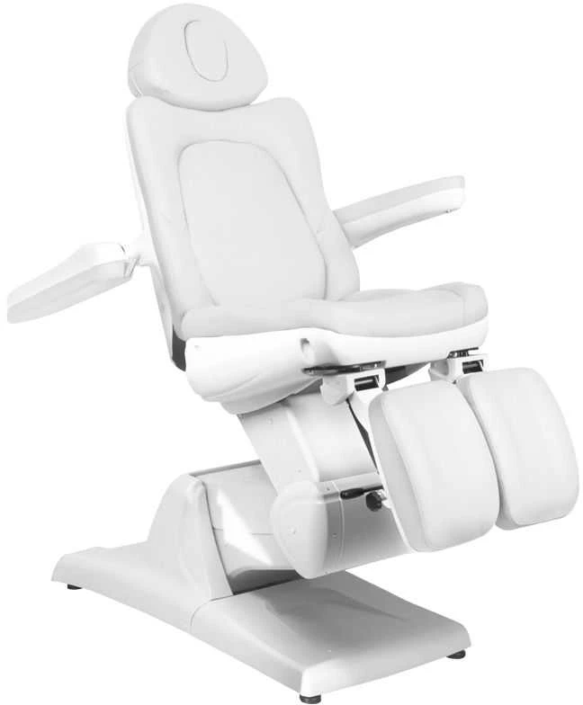 Activeshop Kosmetologinis krėslas AZZURRO 870 PEDI ELECTRIC 3 MOTOR Baltas