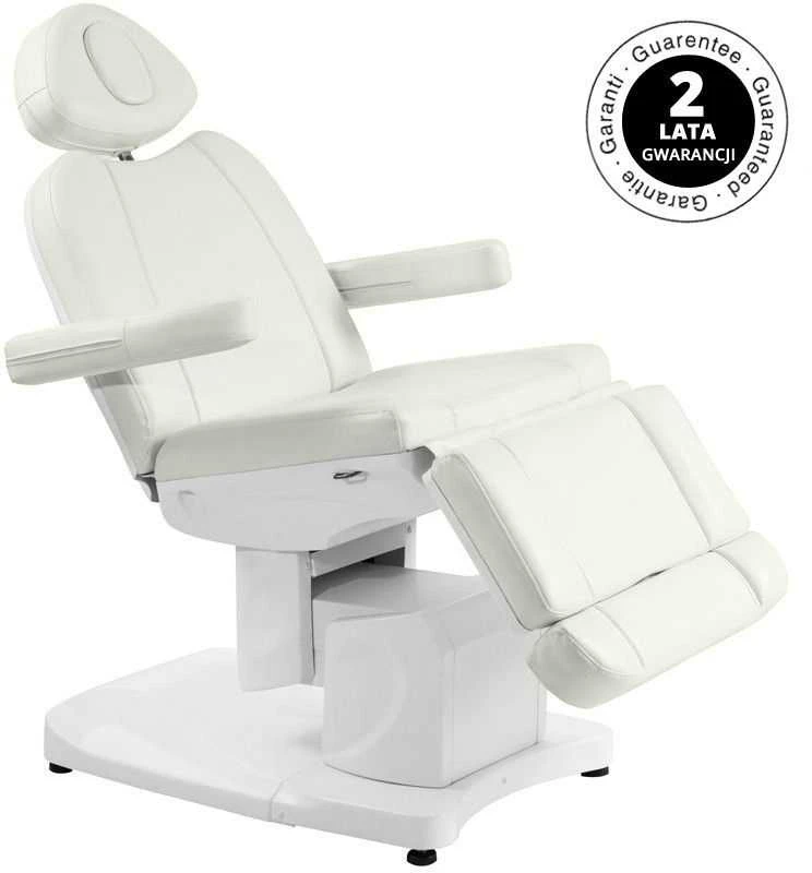 Activeshop Kosmetologinis krėslas AZZURRO 708A ELECTRIC 4 MOTOR Baltas