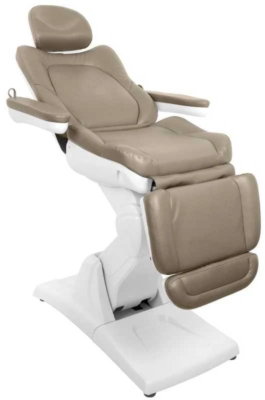 Activeshop Kosmetologinis krėslas AZZURRO 870 ELECTRIC 3 MOTOR Cappuccino