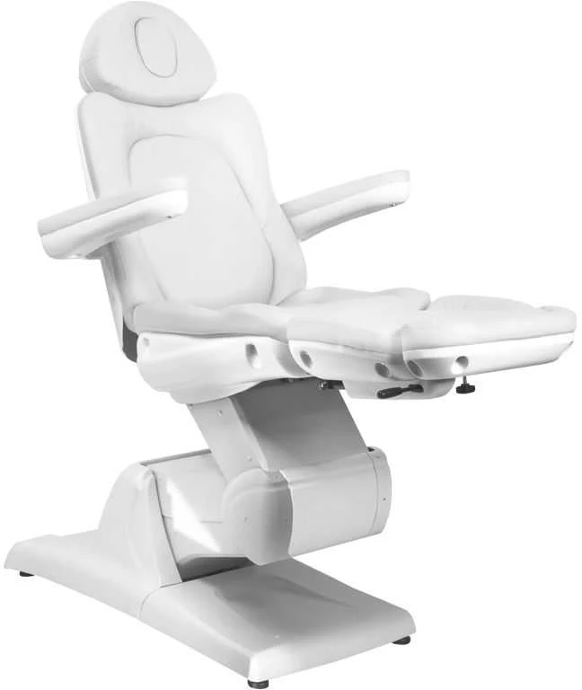 Activeshop Kosmetologinis krėslas AZZURRO 870 ELECTRIC 3 MOTOR Baltas