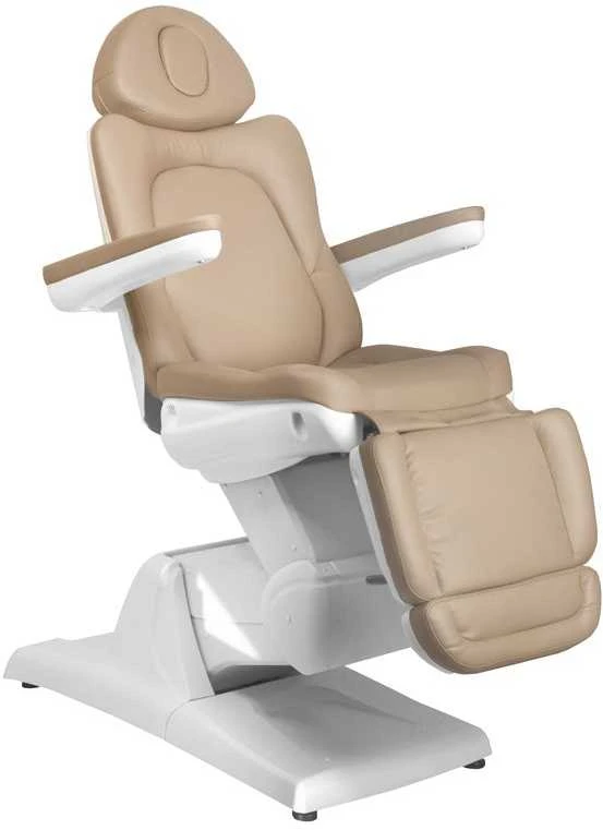 Activeshop Kosmetologinis krėslas AZZURRO 870 ELECTRIC 3 MOTOR Cappuccino