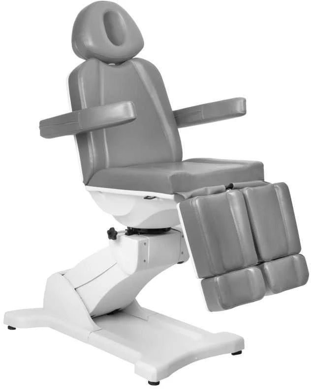 Activeshop Kosmetologinis krėslas AZZURRO 869A PEDI ELECTRIC 5 MOTOR Pilkas