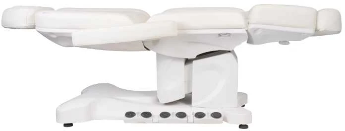 Activeshop Kosmetologinis krėslas Azzurro Pro Electric 3 Motor Foot Control Baltas Heated