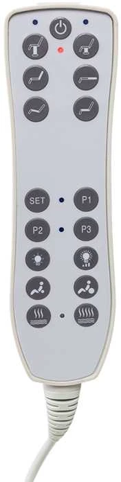 Activeshop Kosmetologinis krėslas Azzurro Pro Electric 3 Motor Foot Control Baltas Heated