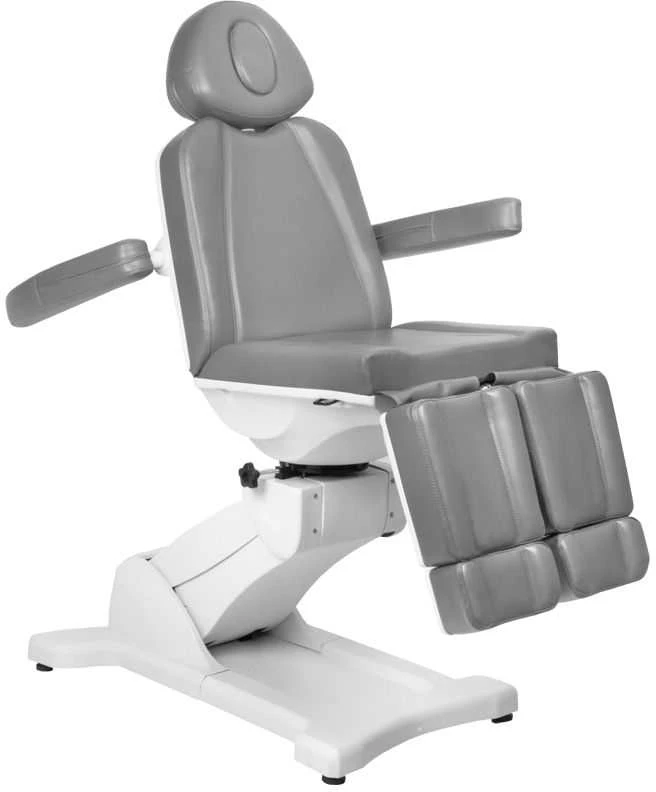 Activeshop Kosmetologinis krėslas AZZURRO 869A PEDI ELECTRIC 5 MOTOR Pilkas