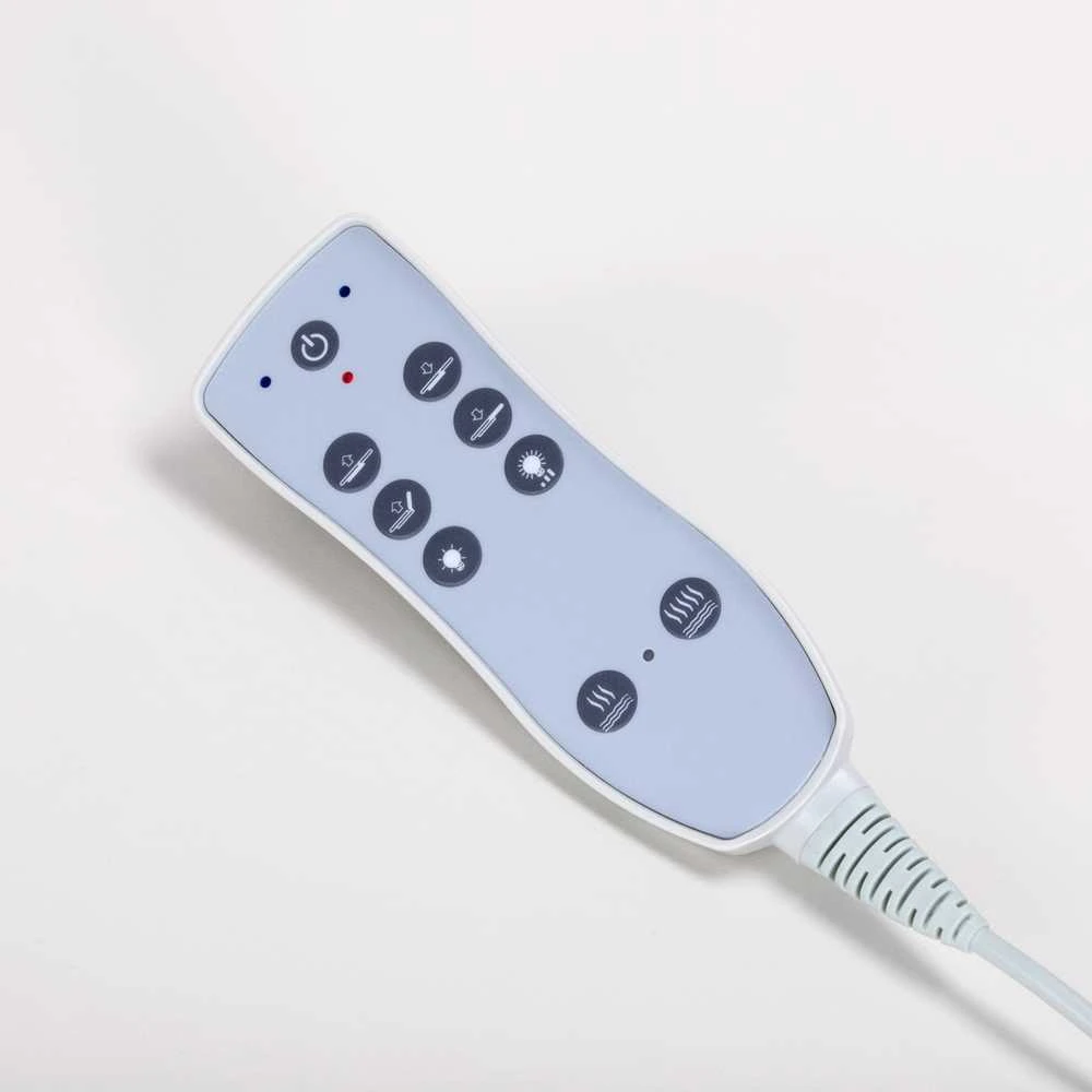 Activeshop Elektrinis masažo stalas su apšvietimu AZZURRO SPA WOOD Baltas 2 MOTOR HEATED