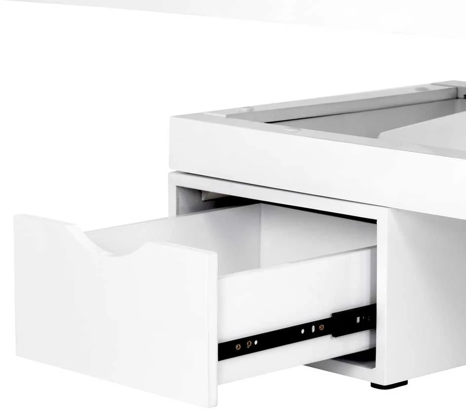 Activeshop Elektrinis masažo stalas su apšvietimu AZZURRO SPA WOOD Baltas 2 MOTOR HEATED