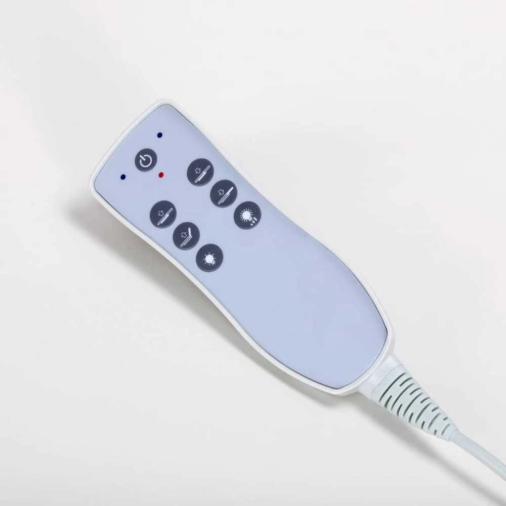 Activeshop Elektrinis masažo stalas su apšvietimu AZZURRO SPA SHINY Baltas