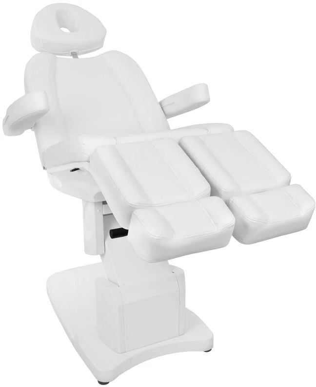 Activeshop Kosmetologinis krėslas AZZURRO 708A PEDI ELECTRIC 3 MOTOR Baltas