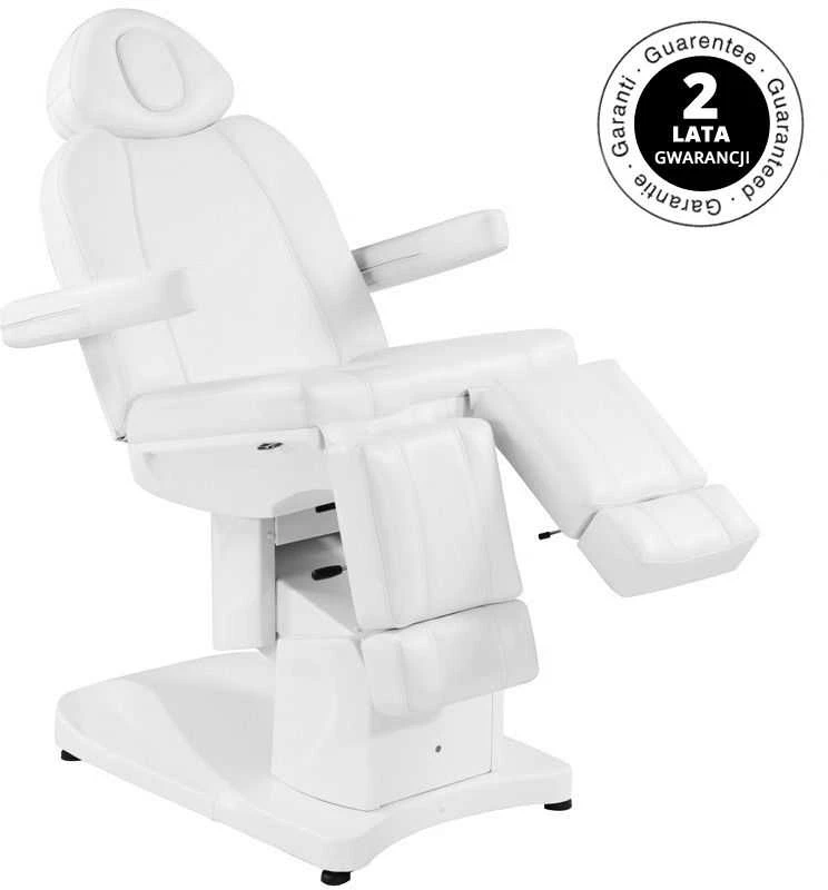 Activeshop Kosmetologinis krėslas AZZURRO 708A PEDI ELECTRIC 3 MOTOR Baltas
