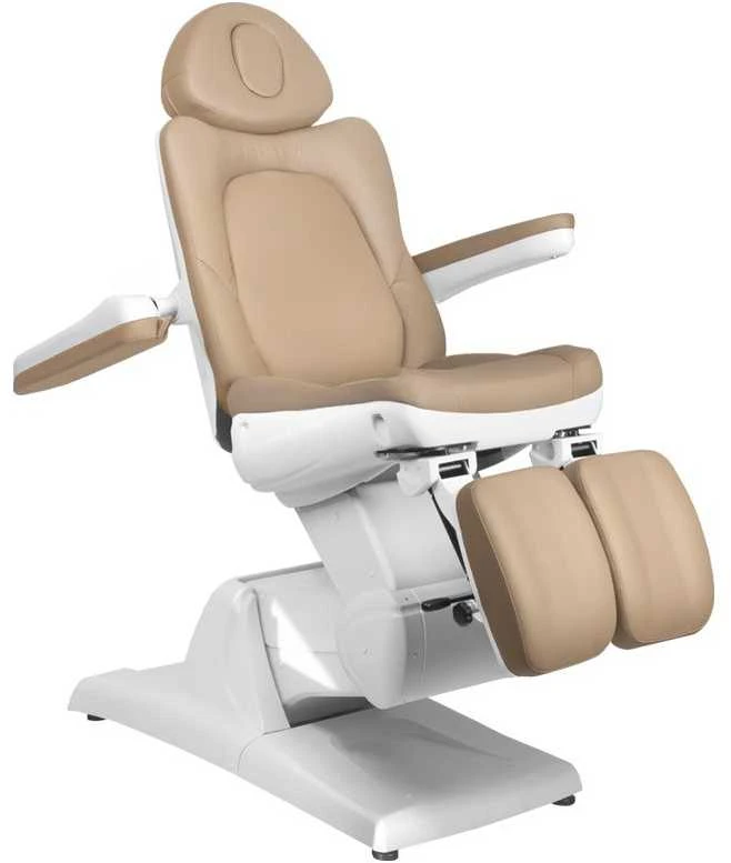 Activeshop Kosmetologinis krėslas AZZURRO 870 PEDI ELECTRIC 3 MOTOR Cappuccino
