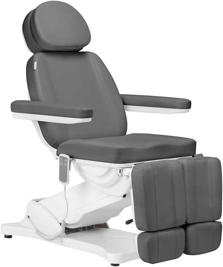 Activeshop Kosmetologinis krėslas SILLON CLASSIC 2 MOTOR ELECTRIC PEDI Pilkas