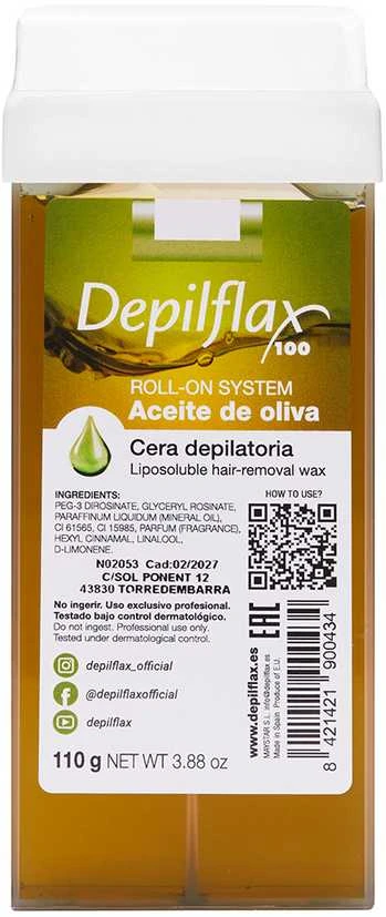 Activeshop Depiliacinis vaško ritinėlis Depilflax 100, su alyvuogių ekstraktu, 110 g