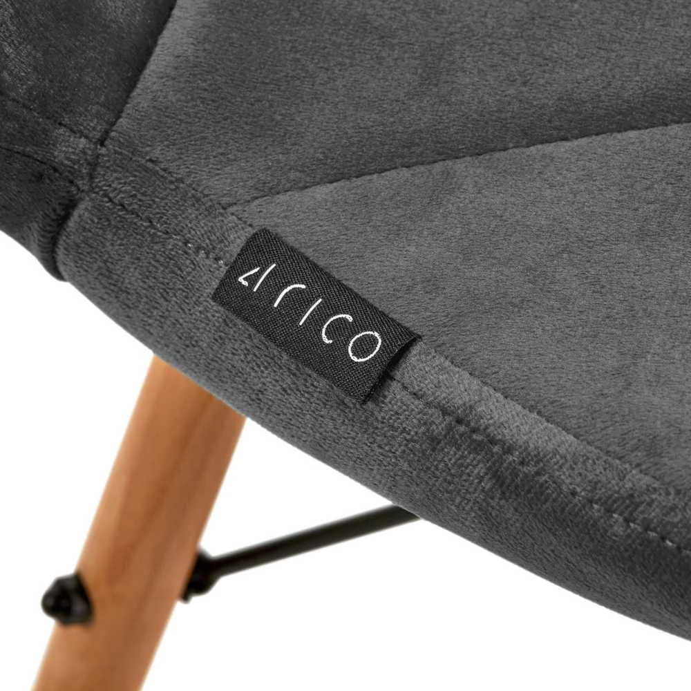 Activeshop Kėdė 4Rico QS-186 Scandi Velvet Pilkas