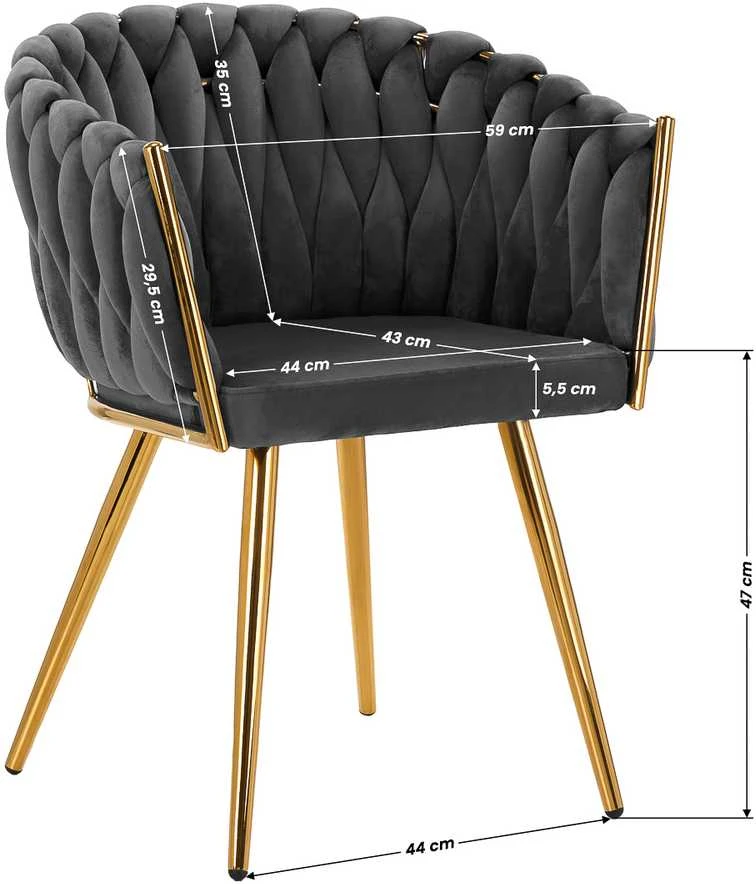 Activeshop Fotelis 4Rico QS-GW06G Velvet Pilkas