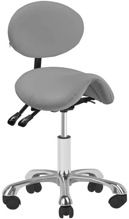 Activeshop Kosmetologinė meistro kėdutė COSMETIC STOOL GIOVANNI Pilkas