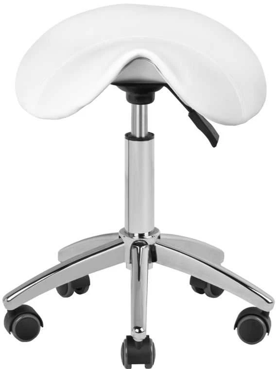 Activeshop Kosmetologinė meistro kėdutė STOOL BEAUTY ROUND Baltas