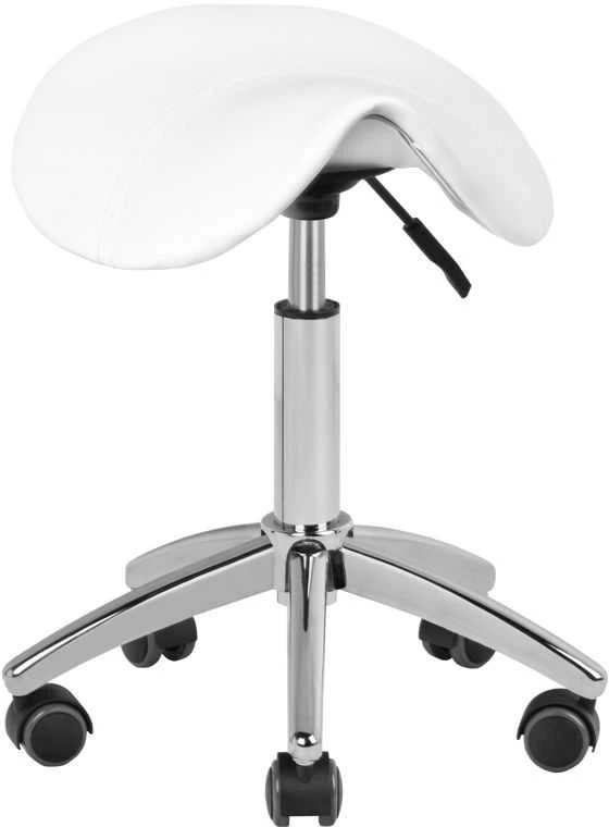 Activeshop Kosmetologinė meistro kėdutė STOOL BEAUTY ROUND Baltas