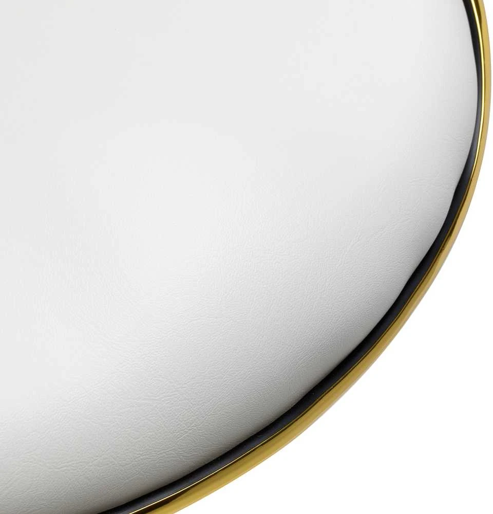 Activeshop Kosmetologinė meistro kėdutė Gabbiano Q-4599G Gold Baltas