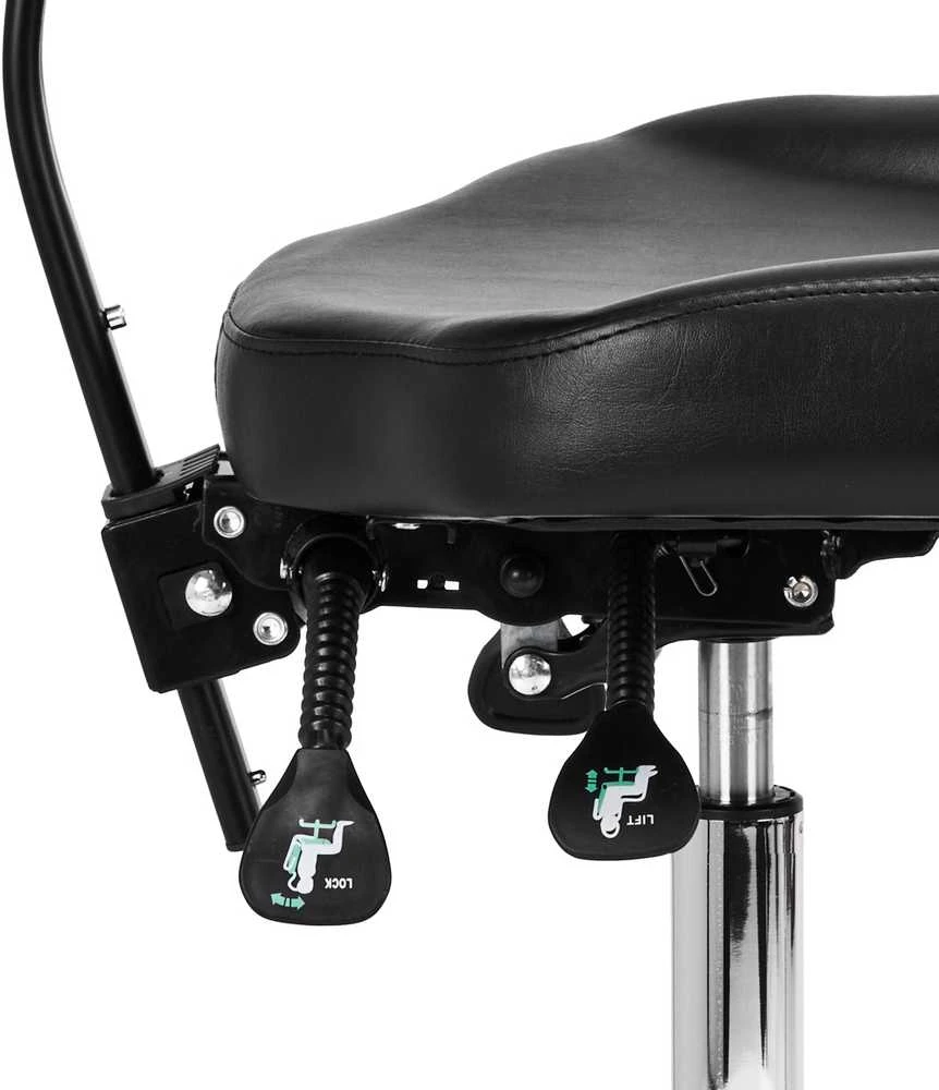 Activeshop Tatuiruočių studijos meistro kėdė su atlošu Pro Ink 973, juoda