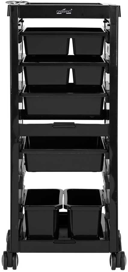Activeshop Kirpėjo vežimėlis GABBIANO HAIRDRESSER HELPER 68A Juodas