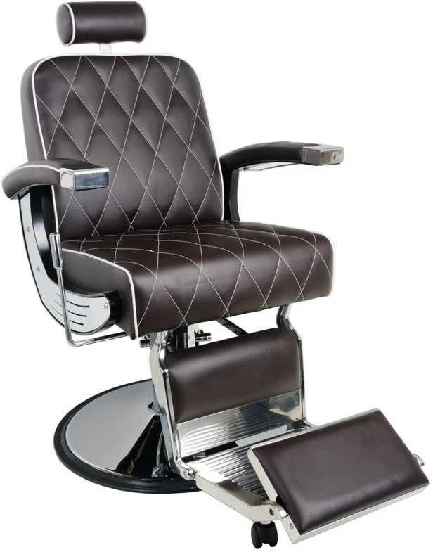 Activeshop Profesionali barberio kėdė Gabbiano Imperial, ruda