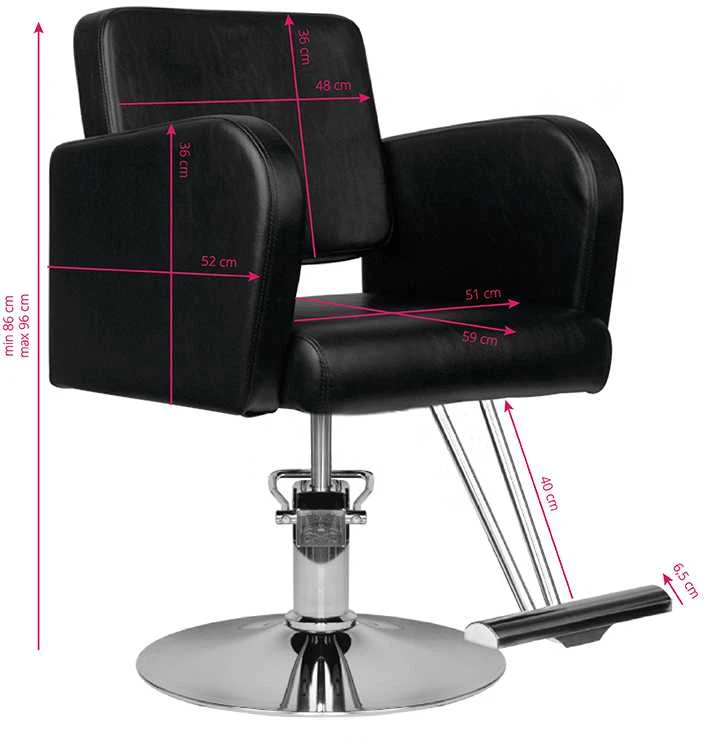 Activeshop Kirpyklos kėdė HAIRDRESSING CHAIR SATELITE Juodas