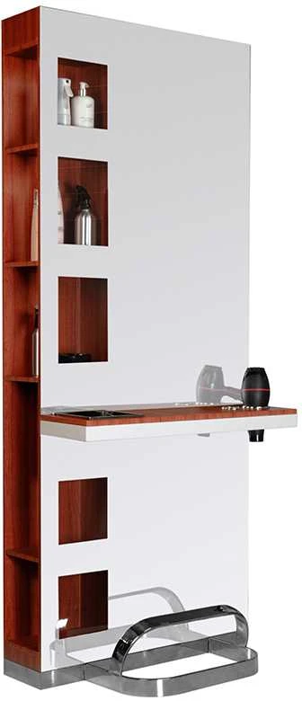 Activeshop Kirpyklos konsolė su veidrodžiu Gabbiano B058 Cherry