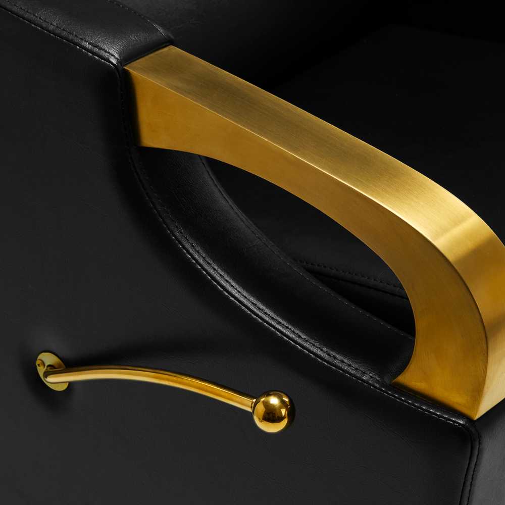 Activeshop Kirpyklos plautuvė Gabbiano C019G Gold Juodas
