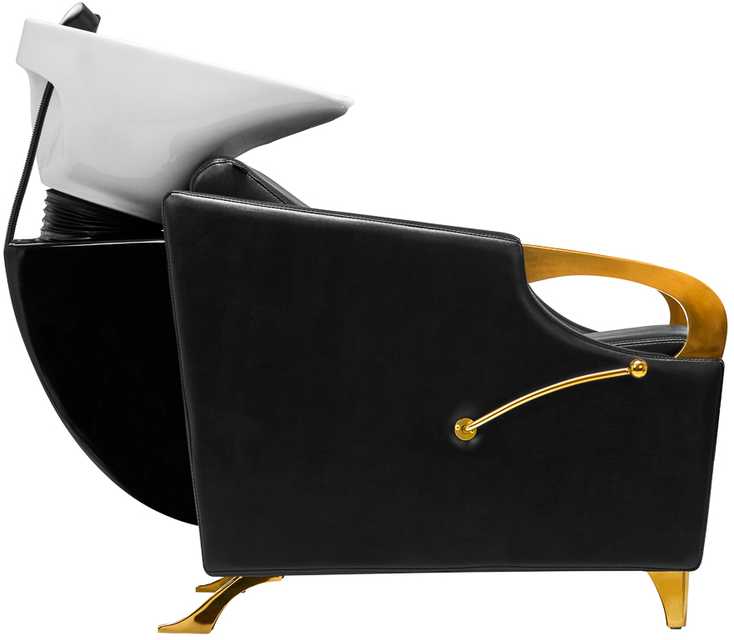 Activeshop Kirpyklos plautuvė Gabbiano C019G Gold Juodas